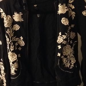 free people zip up sweatshirt