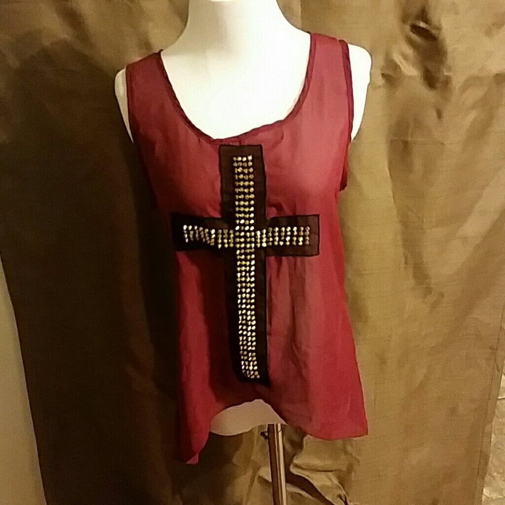 Womens sheer tank top