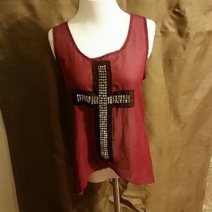 Womens sheer tank top
