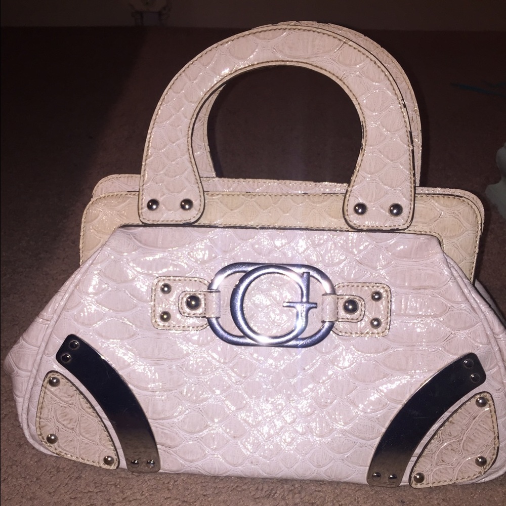 White Guess Purse