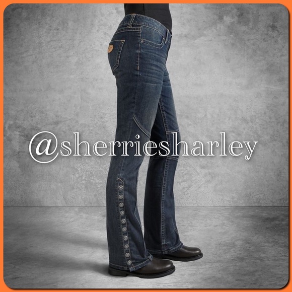 Harley-Davidson Denim - Curvy Convertible Leg Mid-Rise Harley-Davidson NWT