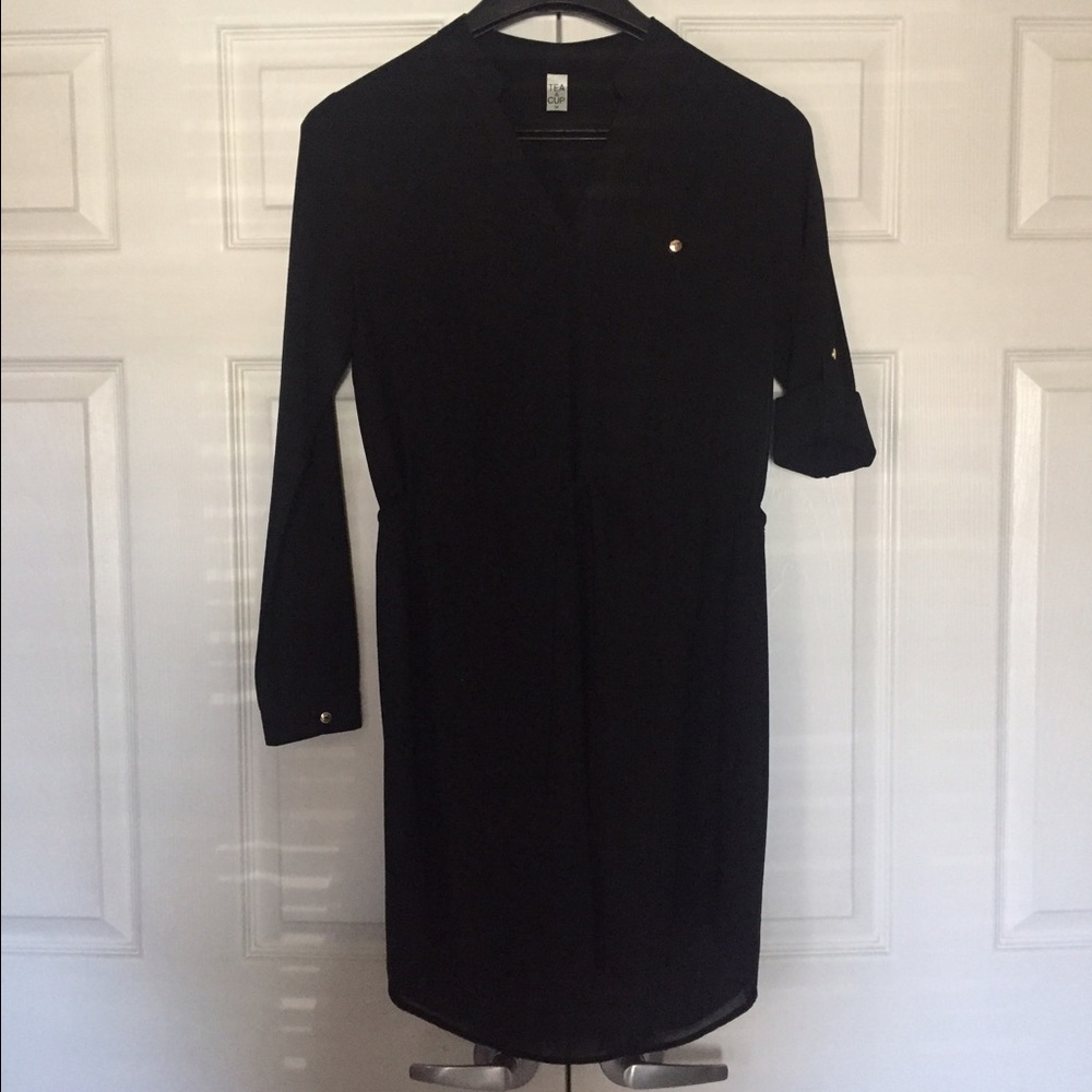 Business casual black dress. Dry cleaned.