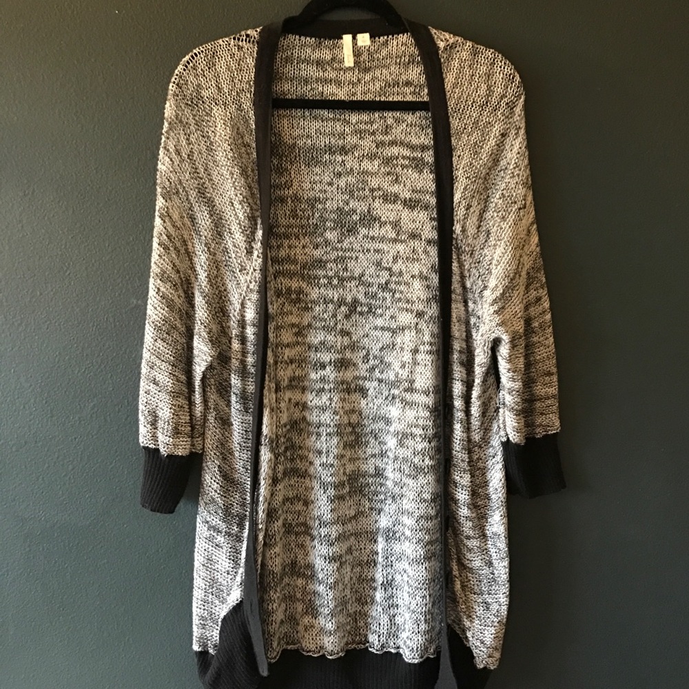 Black & White Knit Cardigan from Nordstrom