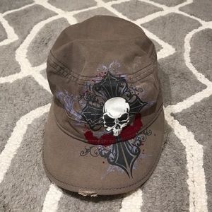 Short brim cadet cap