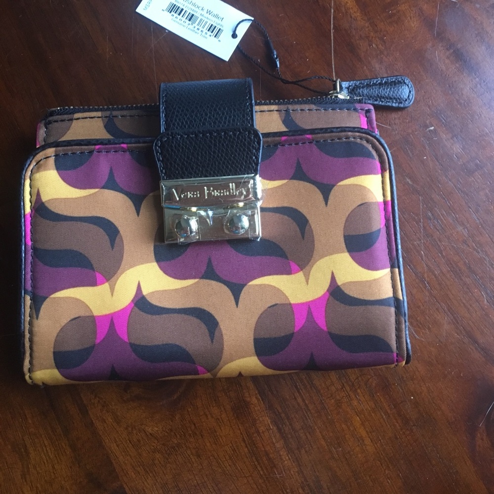 Brand new Vera Bradley push lock wallet