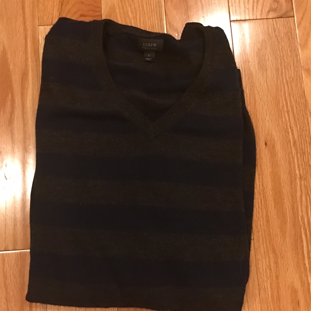 JCrew bold striped sweater