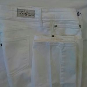 Womens Levis Jeans denim white