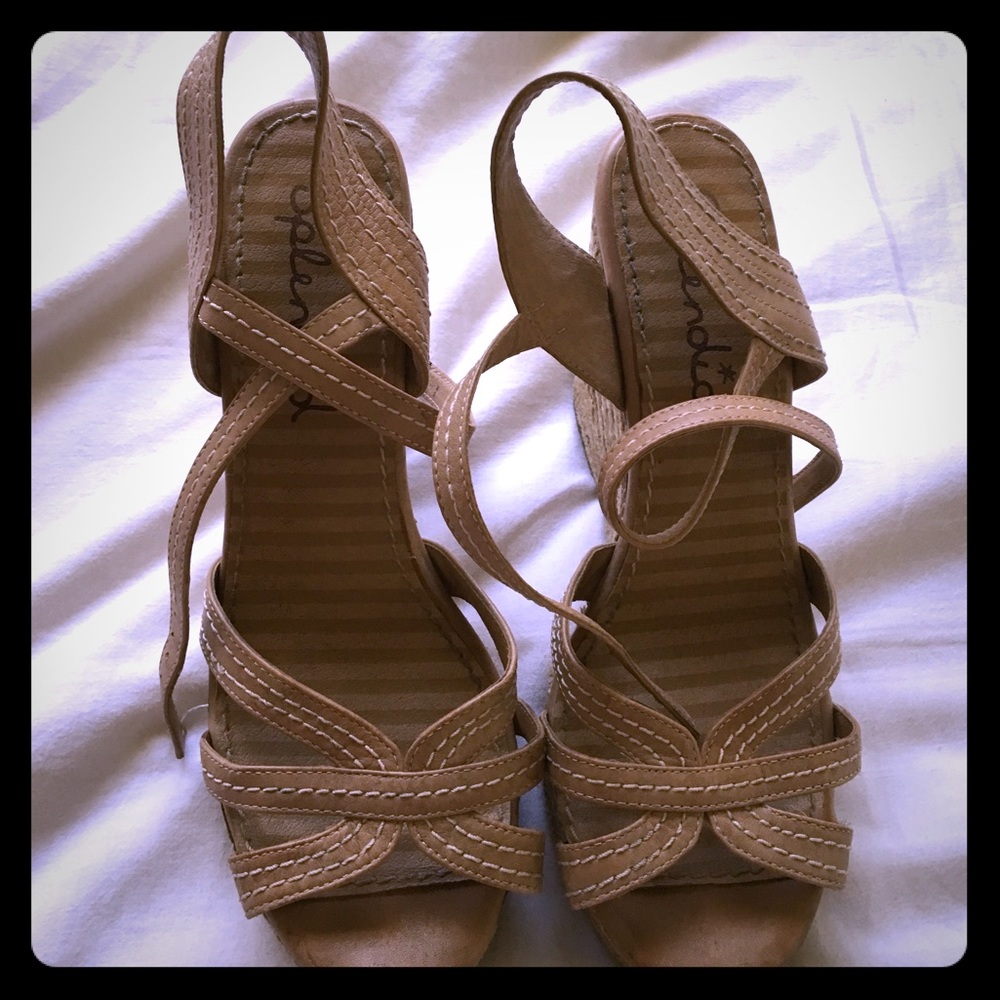 Splendid Strappy Wedges Size 9.5