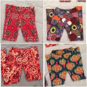 4 pairs of LuLaRoe leggings size tween.