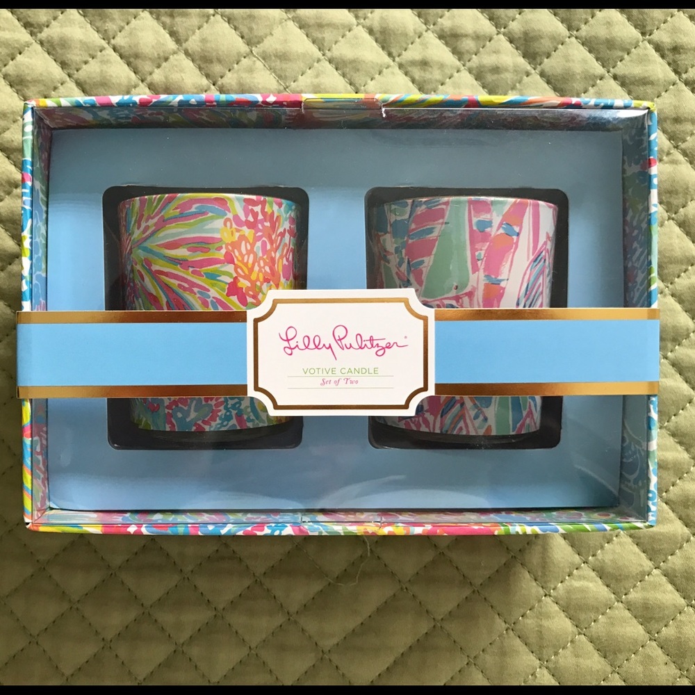 NIB Lilly Pulitzer GWP Candle set