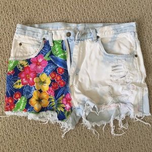 High waisted shorts