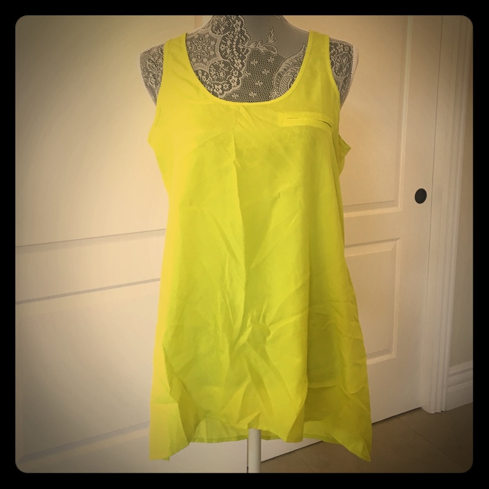 Neon yellow Sleeveless top from Cotton On size S