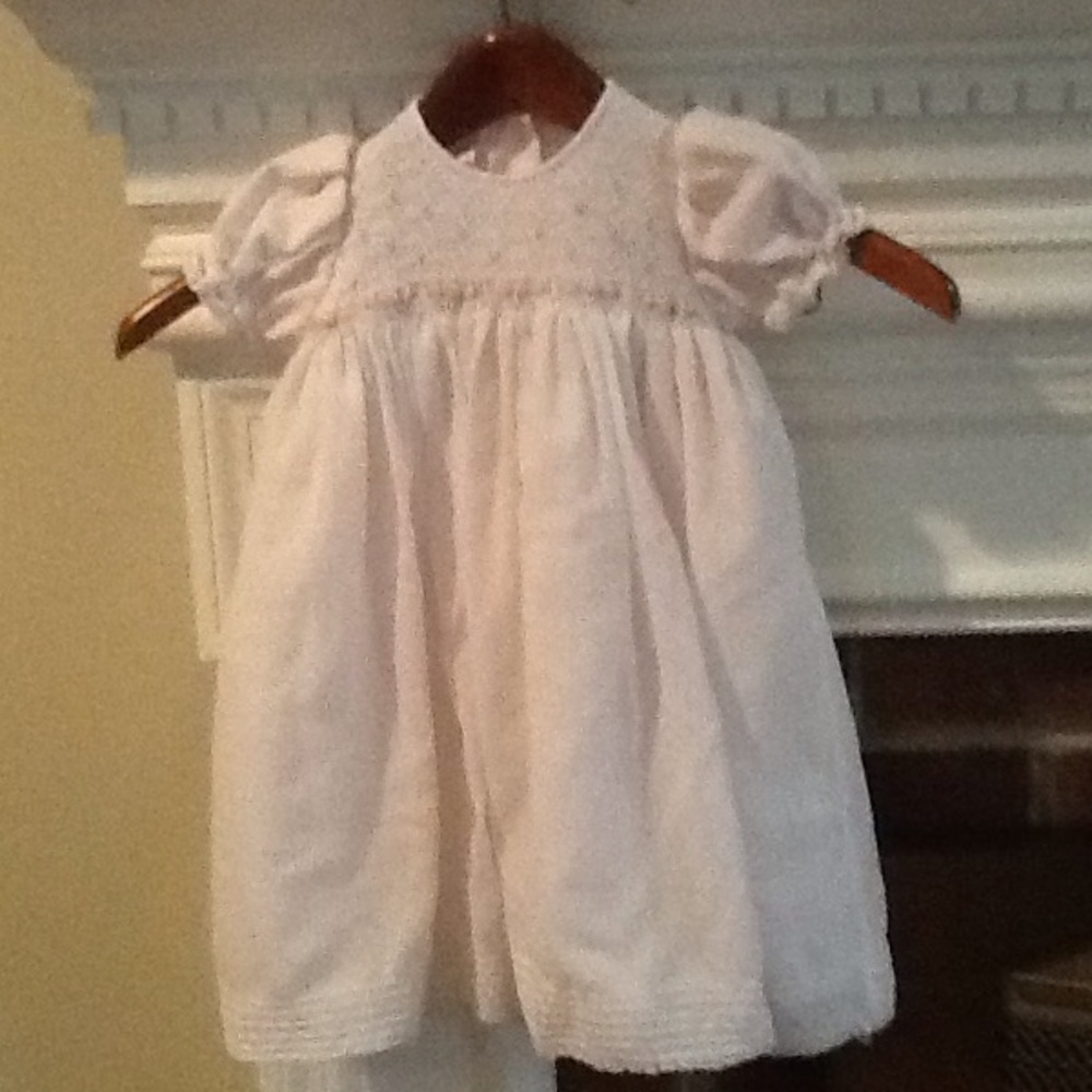 Warbeth light pink spring dress with rosebuds