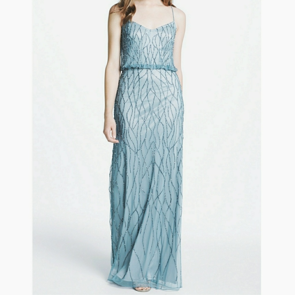 MOVING SALE🎊 Adrianna Papell Blouson Gown - Slate