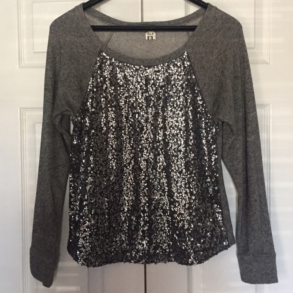 Express sequined sweater. Worn once & dry cleaned.