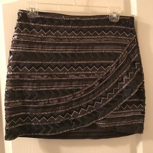 Express sequin skirt