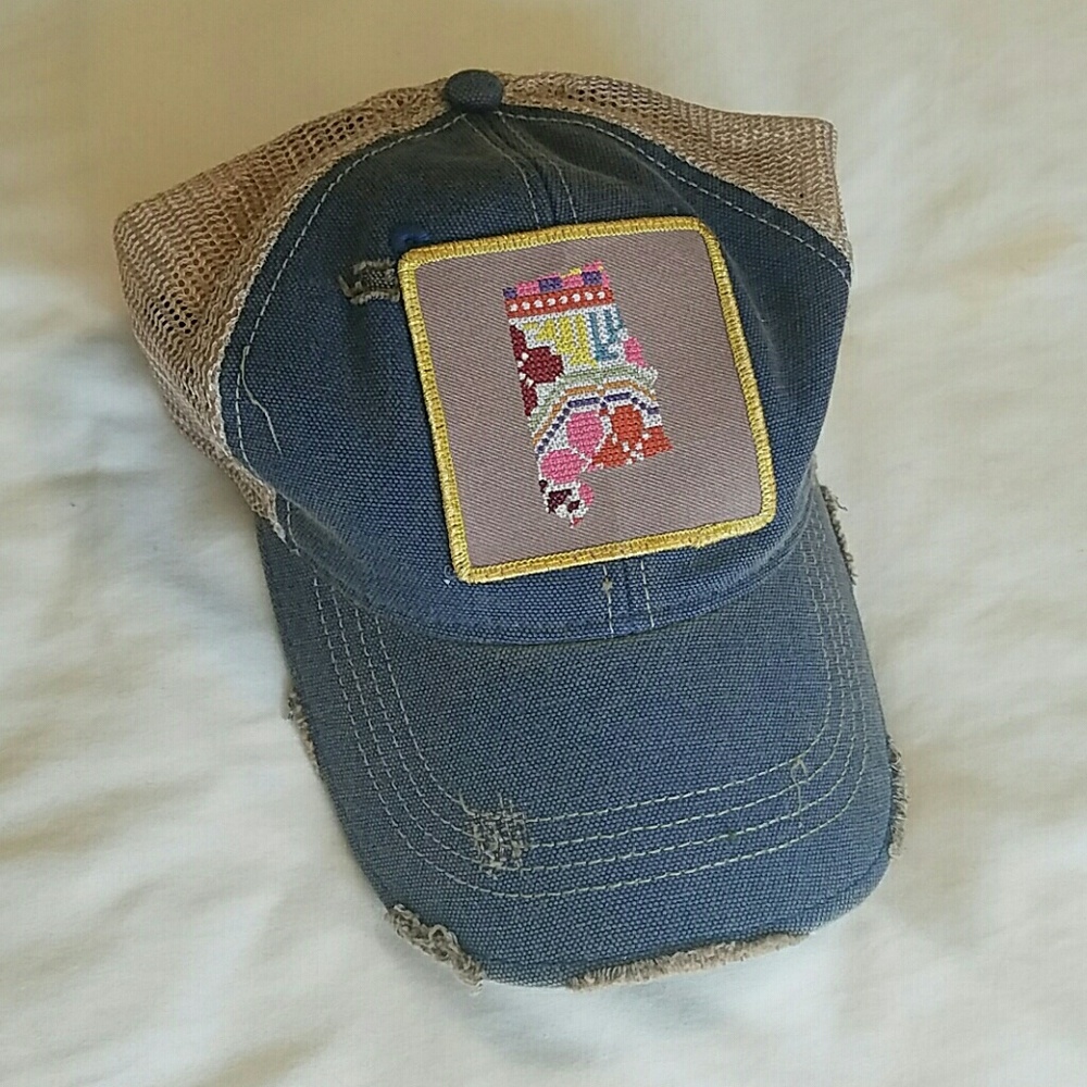 NWOT Distressed Alabama Trucker Hat