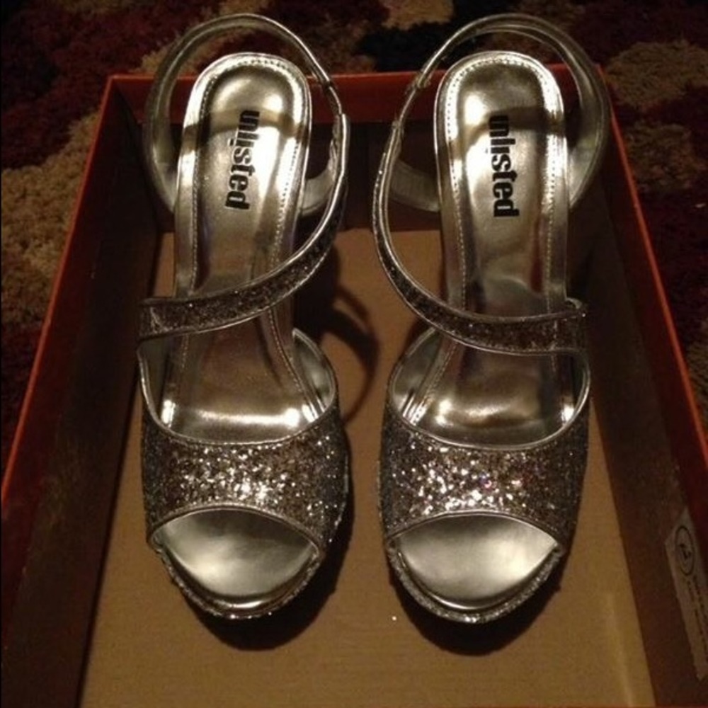 Women's Silver High Heels