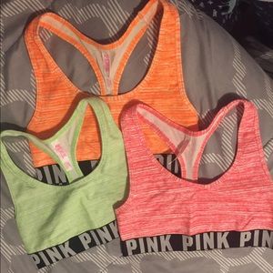 Bundle of 3 VS Pink Sports Bras!