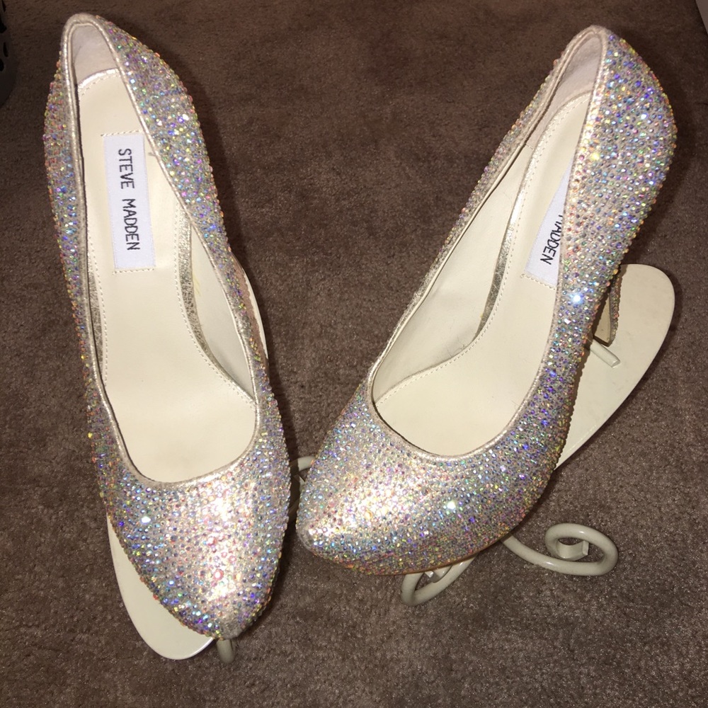 ⚡️SALE WAS $150 now $75HOLY BLING OF BLING HEELS !