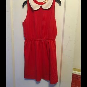 Cotton Candy preppy little red dress