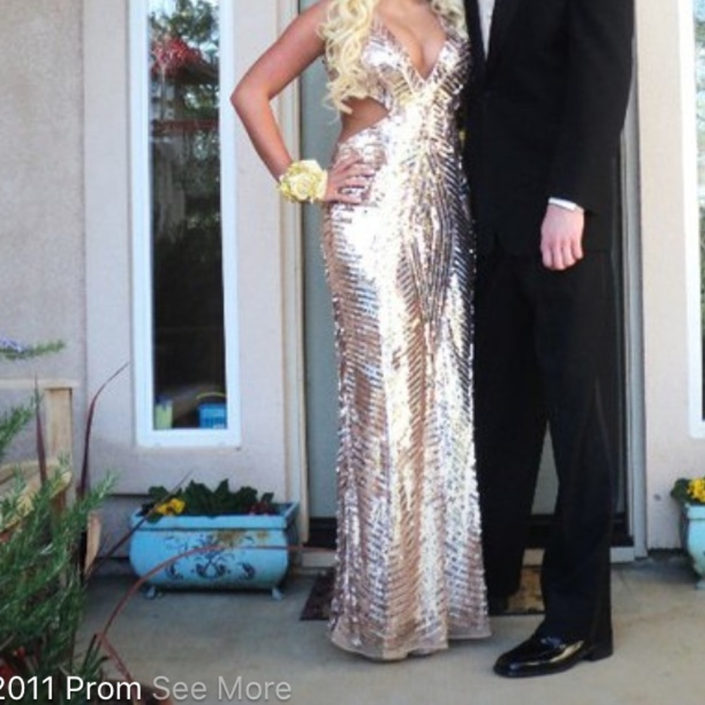 Rose Gold Primavera Gorgeous prom sequin dress!