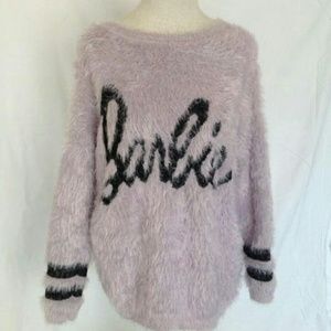 Limited edt. forever 21 barbie fuzzy sweater