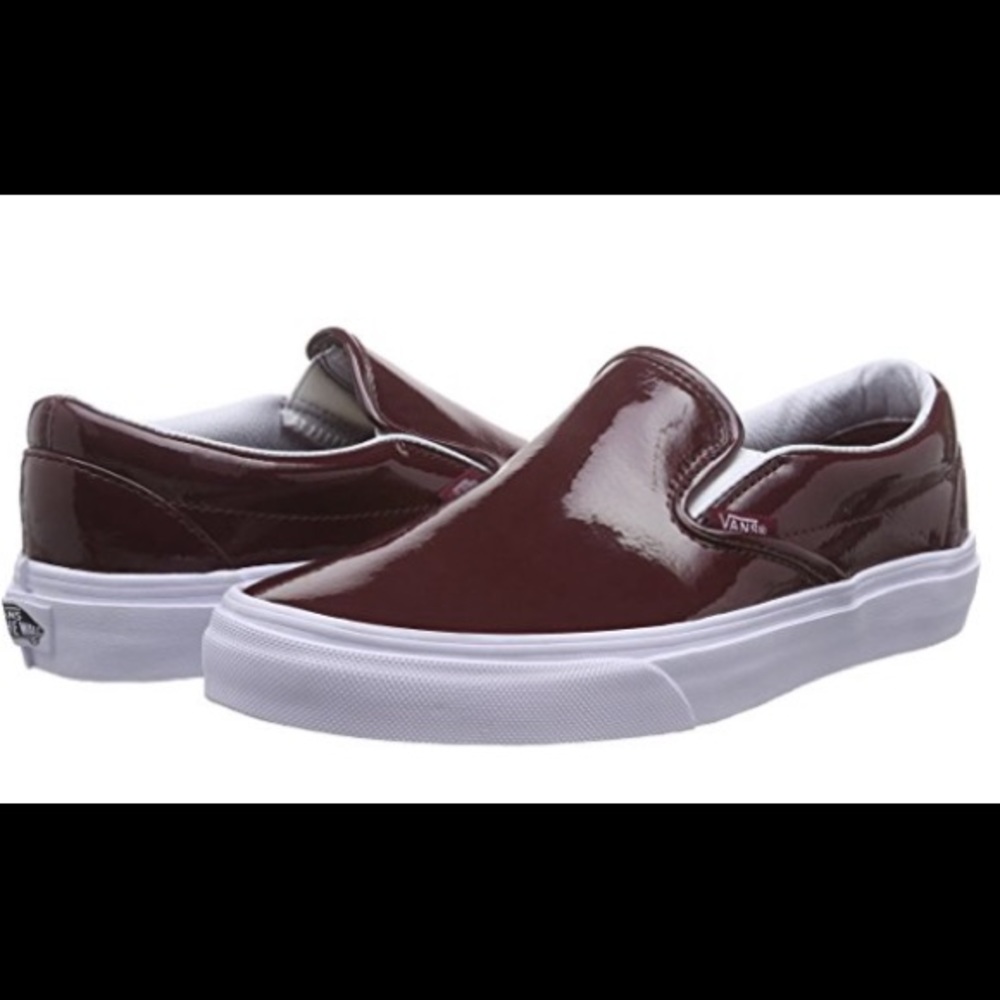 Vans unisex slip-on in burgundy