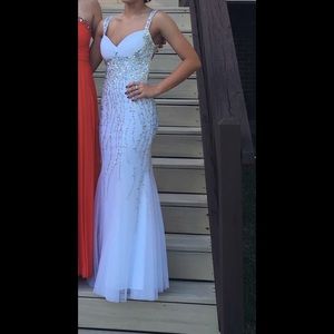 Sparkly White Prom Dress