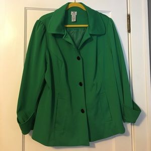 Kelly green spring jacket