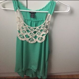 aqua tank top shirt