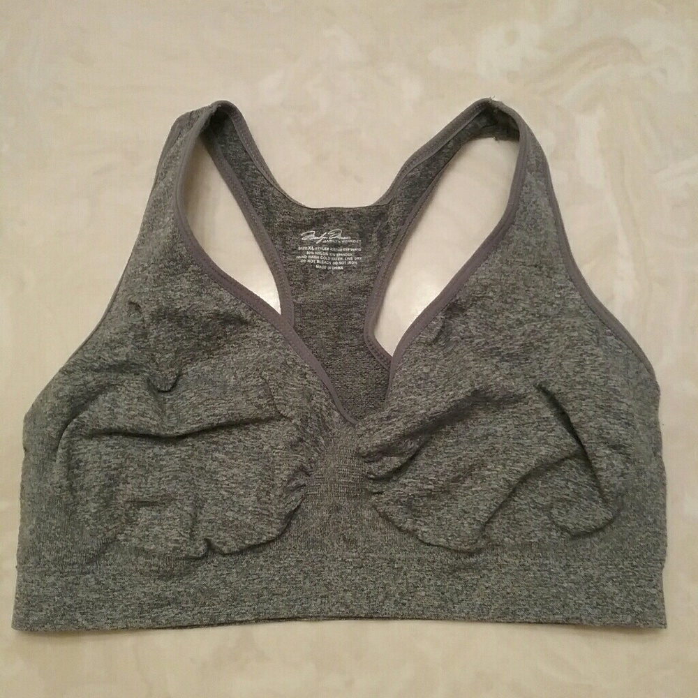 Grey sports bra Never worn