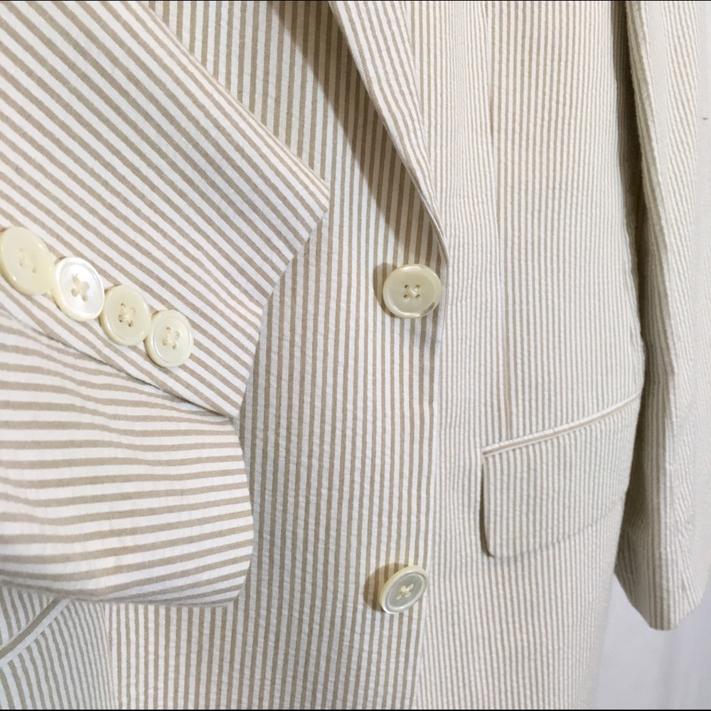 Lightly worn Brooks Brothers seersucker jacket
