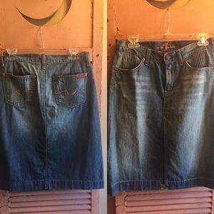 Seven jean skirt