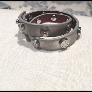 Tory Burch silver wrap bracelet