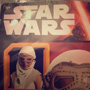 Star Wars Disney Childs Rey Eye Mask With Hood