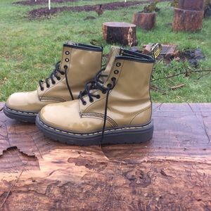 Doc Martens Tan AirWair Boots Made in ENGLAND