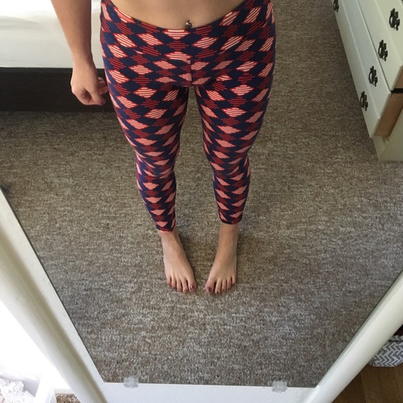 Lula Roe Patterned Tights - Picture 3 of 3