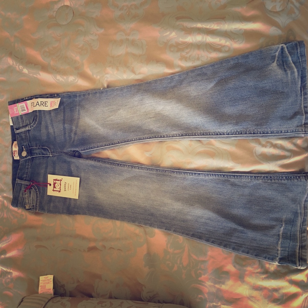 low-rise flare jeans kids size 8
