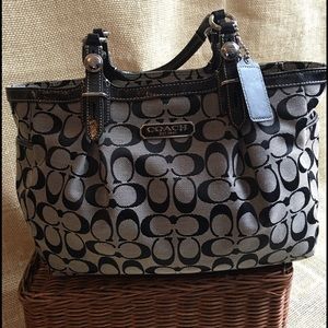 Black signature Coach bag