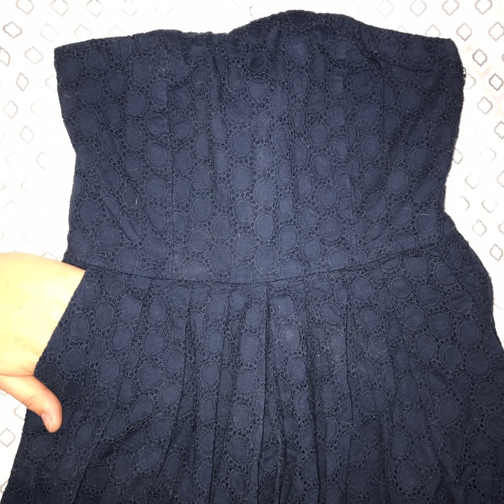 Gap Navy Blue Strapless Dress~B20 - Picture 2 of 3