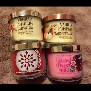 Bath and body works 4 mini candles