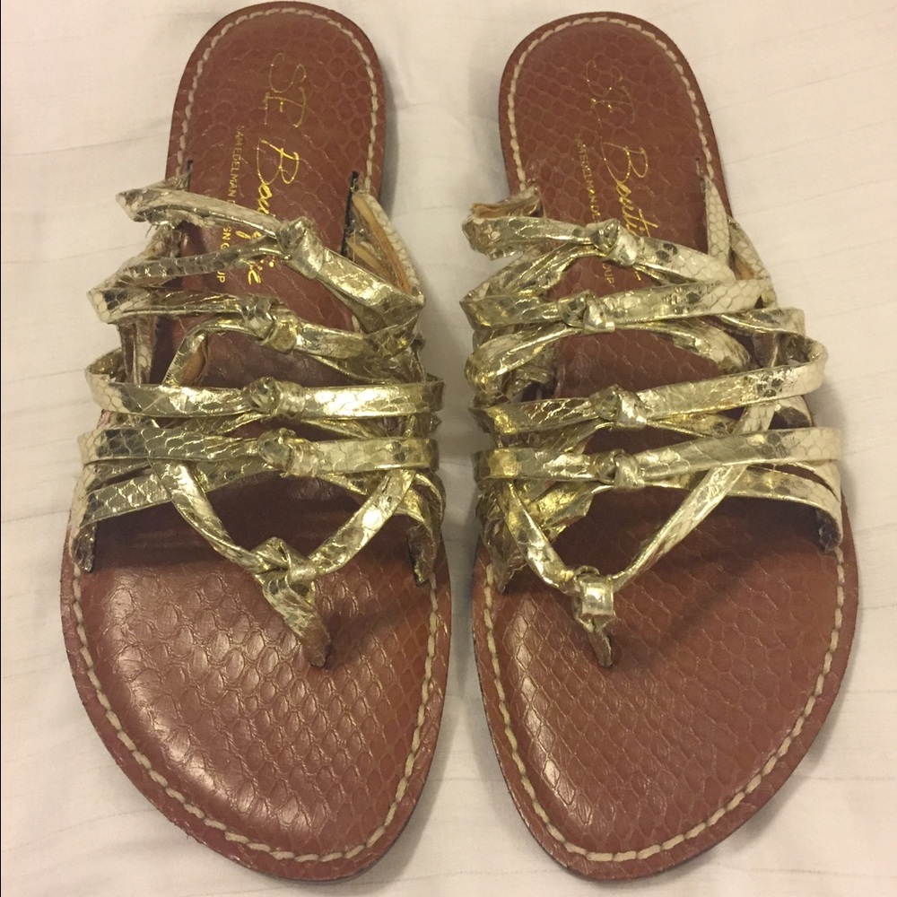 Sam Edelman boutique gold sandals