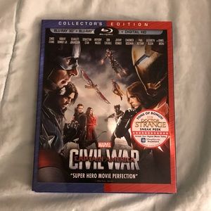 Captain America Civil War blu-ray 3D & blu-ray