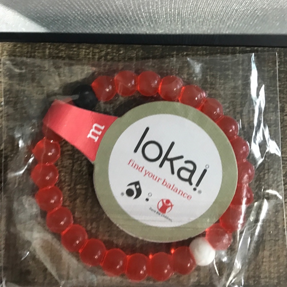 Red medium Lokai. Brand new