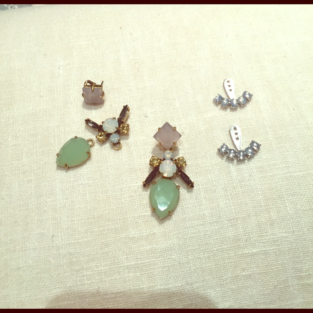 Stella and Dot interchangeable earrings.