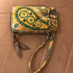Vera Bradley "Lemon Parfait" wristlet