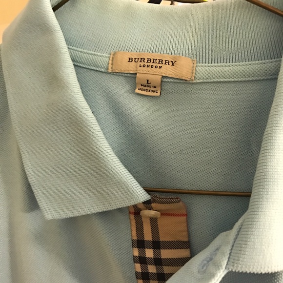 Burberry Nova Check Polo Light Blue - Picture 2 of 2