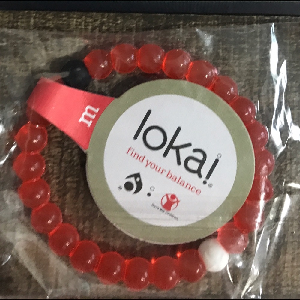 Brand new red medium Lokai