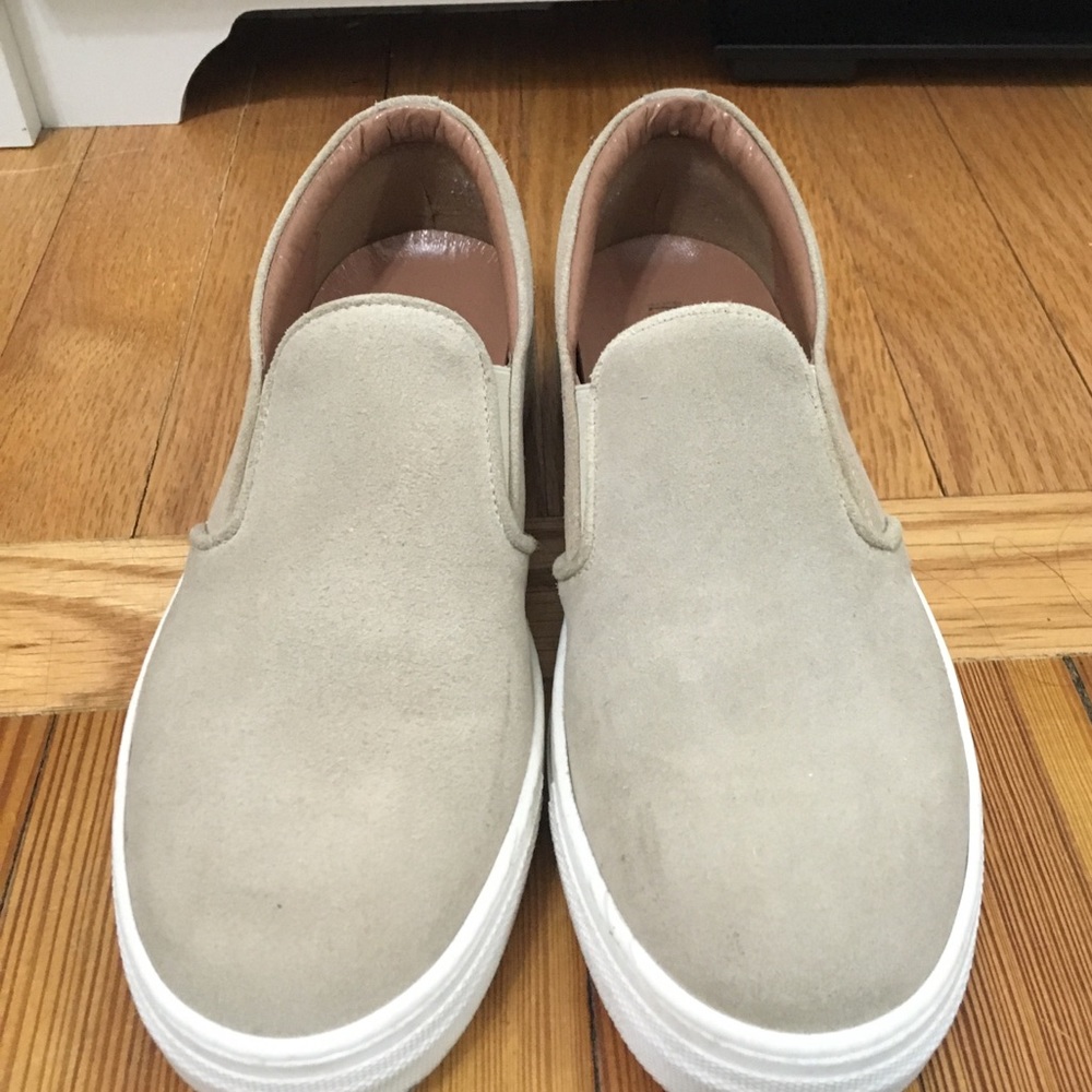 BCBG Suede Slip Ons